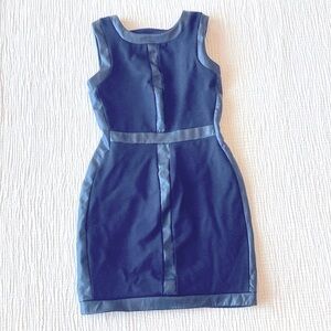 Bailey 44 Black Sleeveless Vegan Leather Dress Size 0